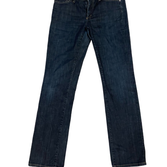 Citizens Of Humanity Denim - Citizens Of Humanity Mid-Rise Straight Leg Dark Wash Jeans